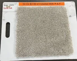 50 OZ CARPET. $3.99/SF INSTALLED